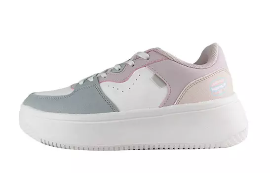 Кеды, скейтборд обувь женская низкая белый/розовый 361°