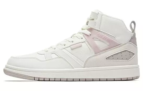 Кеды, скейтборд обувь женская низкая белый/розовый Qiaodan