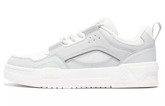 Кеды, скейтборд обувь женская низкая белый серый 361°