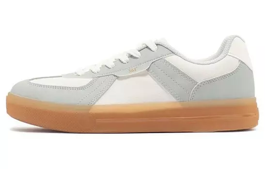 Кеды, скейтборд обувь женская низкая белый/серый 361°