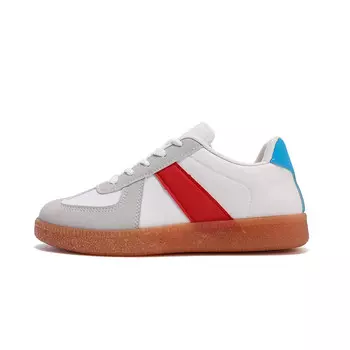 Кеды, скейтборд обувь женская низкая белый/синий Paul Frank