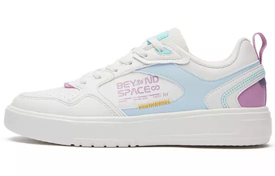 Кеды, скейтборд обувь женская низкая белый/синий 361°