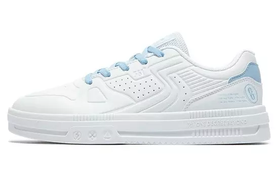 Кеды, скейтборд обувь женская низкая белый/синий 361°