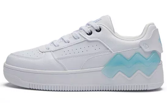 Кеды, скейтборд обувь женская низкая белый/синий 361°