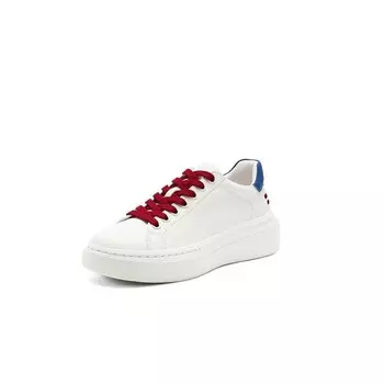 Кеды, скейтборд обувь женская низкая белый/синий Elle