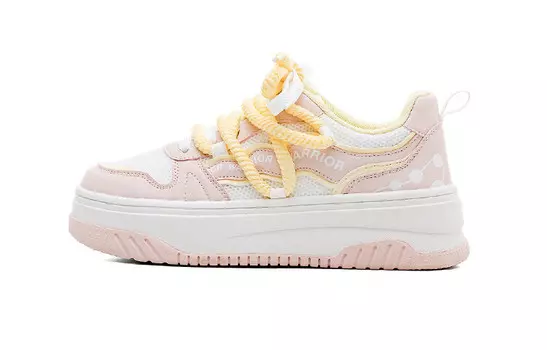 Кеды, скейтборд обувь женская низкая белый Warrior