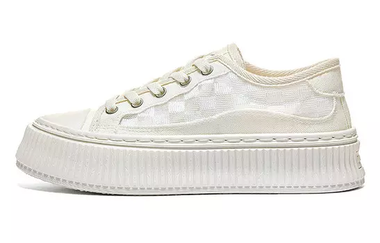 Кеды, скейтборд обувь женская низкая белый Warrior