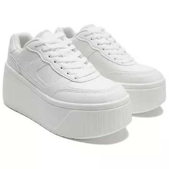 Кеды, скейтборд обувь женская низкая белый Zara