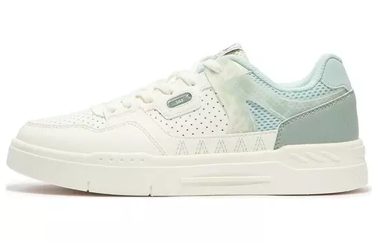 Кеды, скейтборд обувь женская низкая белый/зеленый 361°