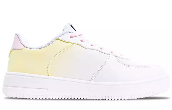 Кеды, скейтборд обувь женская низкая белый/желтый Erke