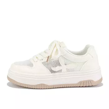 Кеды, скейтборд обувь женская низкая бежевая Binya