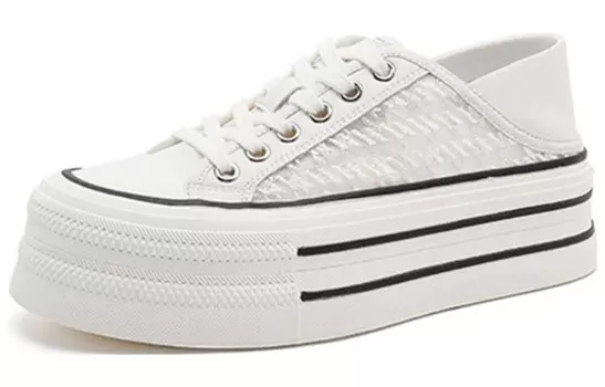 Кеды, скейтборд обувь женская низкая бежевая Daphne