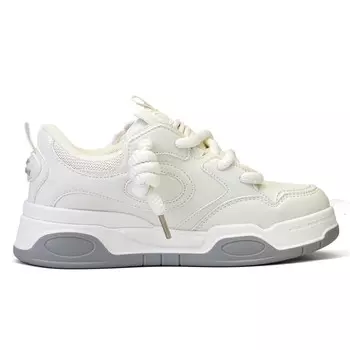 Кеды, скейтборд обувь женская низкая бежевая Deerway