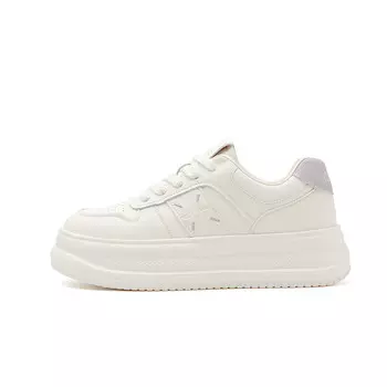 Кеды, скейтборд обувь женская низкая бежевая Josiny