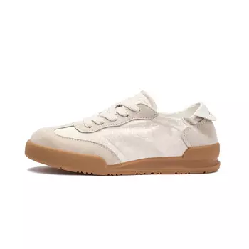 Кеды, скейтборд обувь женская низкая бежевая Josiny