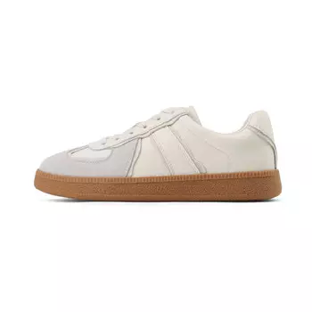 Кеды, скейтборд обувь женская низкая бежевая Josiny