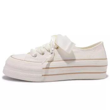 Кеды, скейтборд обувь женская низкая бежевая Mktkm