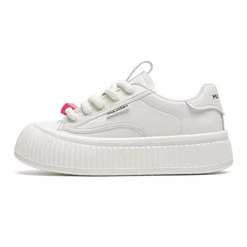 Кеды, скейтборд обувь женская низкая бежевая Mulinsen