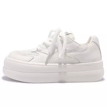 Кеды, скейтборд обувь женская низкая бежевая Snxr