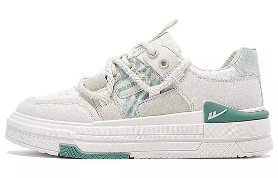 Кеды, скейтборд обувь женская низкая бежевая Warrior