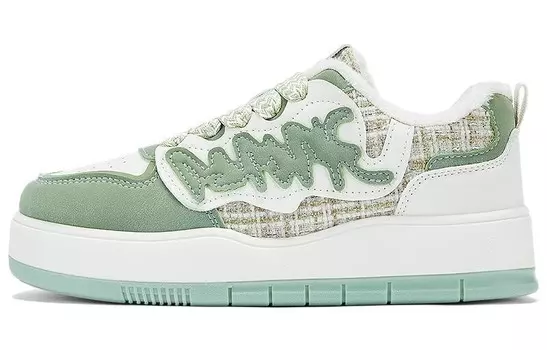 Кеды, скейтборд обувь женская низкая бежевая Warrior