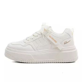 Кеды, скейтборд обувь женская низкая бежевая Warrior