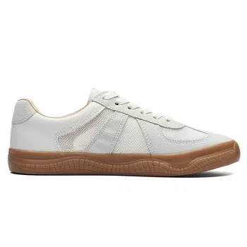 Кеды, скейтборд обувь женская низкая бежево-серый Kaiser