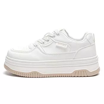 Кеды, скейтборд обувь женская низкая бежевый хаки Warrior