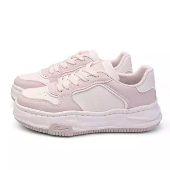 Кеды, скейтборд обувь женская низкая бежевый/розовый Warrior 1927