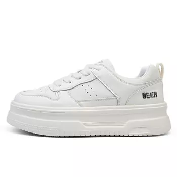 Кеды, скейтборд обувь женская низкая бежевый/серебристый Deerway