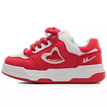 Кеды, скейтборд обувь женская низкая большая красный Warrior