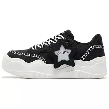 Кеды, скейтборд обувь женская низкая черный/белый 361°