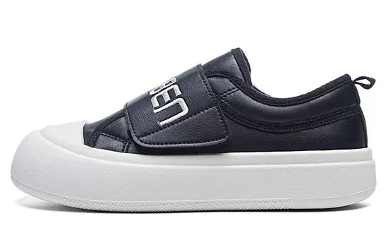 Кеды, скейтборд обувь женская низкая черный/белый Renben