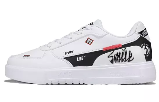 Кеды, скейтборд обувь женская низкая черный/белый 361°