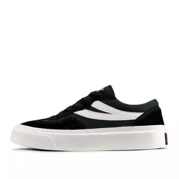 Кеды, скейтборд обувь женская низкая черный/белый Zuibang