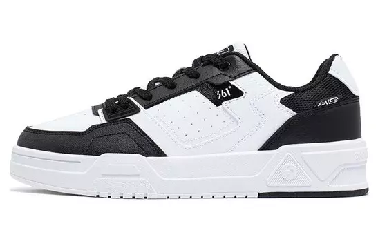 Кеды, скейтборд обувь женская низкая черный/белый 361°