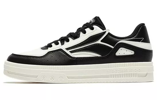 Кеды, скейтборд обувь женская низкая черный/белый 361°