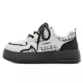 Кеды, скейтборд обувь женская низкая черный Huanqiu