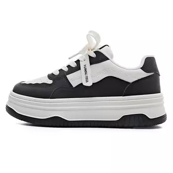 Кеды, скейтборд обувь женская низкая черный Huanqiu