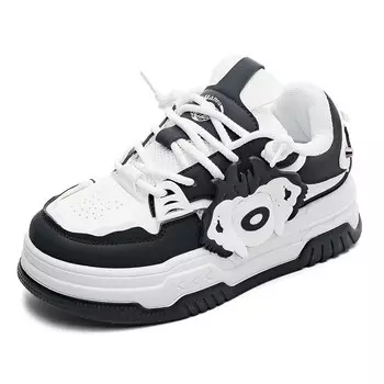 Кеды, скейтборд обувь женская низкая черный Huanqiu