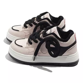 Кеды, скейтборд обувь женская низкая черный Meakkea