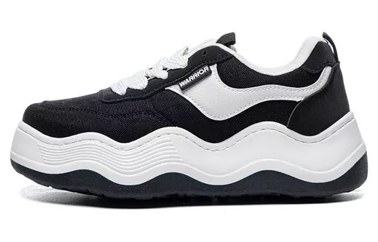 Кеды, скейтборд обувь женская низкая черный Warrior