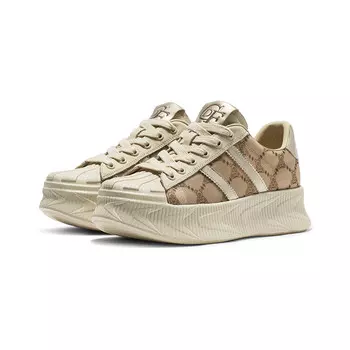 Кеды, скейтборд обувь женская низкая Coup De Foudre, цвет Apricot / coffee