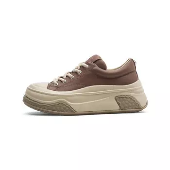 Кеды, скейтборд обувь женская низкая Coup De Foudre, цвет Coffee