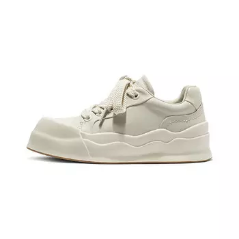 Кеды, скейтборд обувь женская низкая Coup De Foudre, серебряный