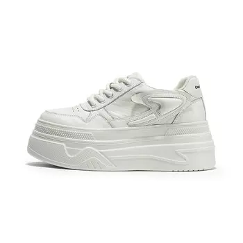 Кеды, скейтборд обувь женская низкая Coup De Foudre, белый/черный