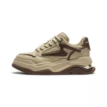 Кеды, скейтборд обувь женская низкая Coup De Foudre, цвет Apricot / coffee