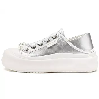 Кеды, скейтборд обувь женская низкая D:Fuse Scandinavia, бежевый