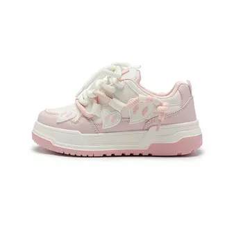 Кеды, скейтборд обувь женская низкая Dafu Leaps Forward, белый/розовый