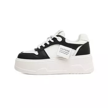 Кеды, скейтборд обувь женская низкая Daphne, белый/черный